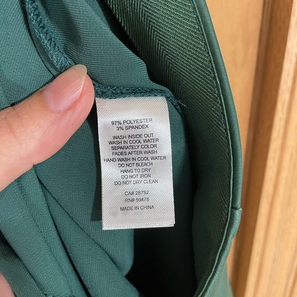 JOIE-Wide Leg Crop Culotte Pants Olive Green Size 10 - Picture 2 of 3